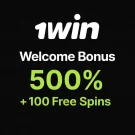 Welcome Bonus 500% + 100 Free Spins – 1Win